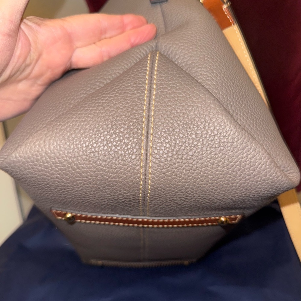 Dooney & Bourke Gray and Brown Satchel - Picture 12 of 16